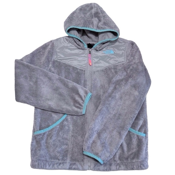 The North Face Fleece Oso Hooded Jacket Size Large 14/16 - Picture 1 of 11